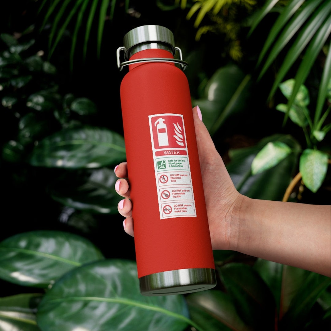 Fire Extinguisher 22oz Vacuum Insulated Bottle, Drinkware, Fire Protection, Engineering, Fire