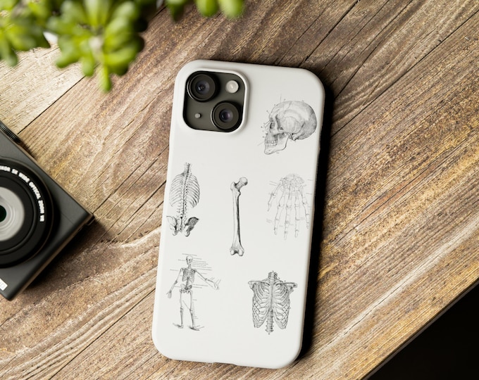 Human Skeleton Anatomy Phone Case, Rad Tech Gift
