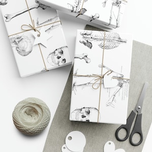 Human Skeleton Anatomy Wrapping Paper, Rad Tech Gifts, X-Ray Tech, Radiology Life, Doctor Gift