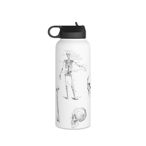 Human Skeleton Anatomy Water Bottle, Rad Tech Gifts, X-Ray Tech, Radiology Life, Doctor gift.