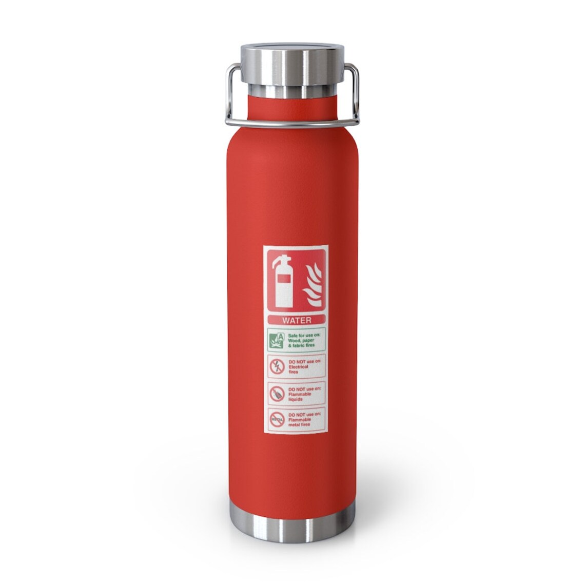 Fire Extinguisher 22oz Vacuum Insulated Bottle Drinkware Etsy