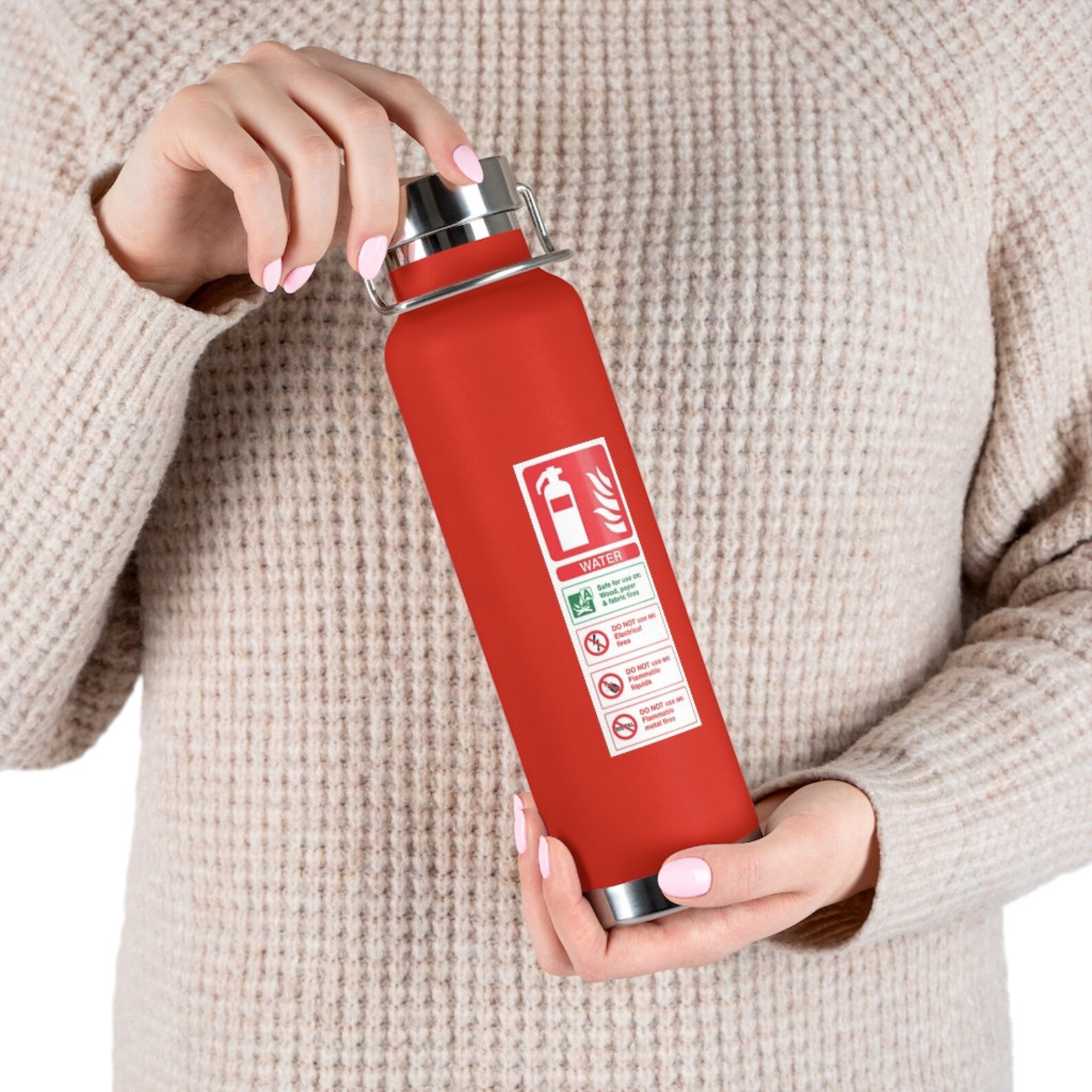 Fire Extinguisher 22oz Vacuum Insulated Bottle Drinkware Etsy