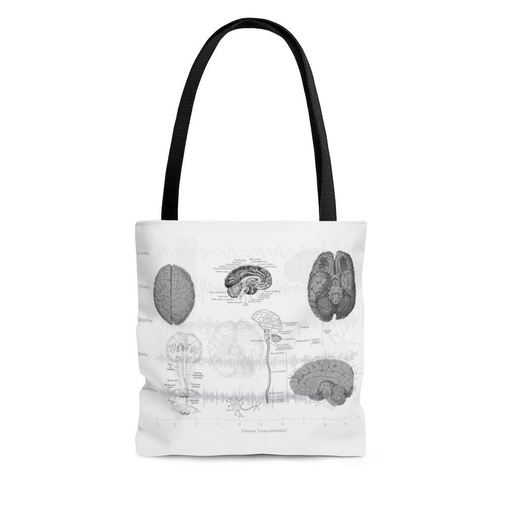 Human Brain Anatomy Tote Bag Medical Student Gift Rad Tech Gifts