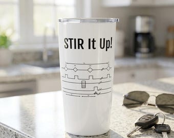 MRI STIR Coffee Tumbler, 20oz Insulated, Rad Tech Gift
