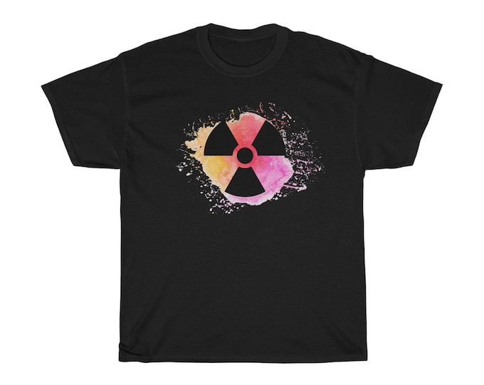 Radiation Symbol Color Splash Men's T-shirt