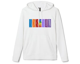 Light Spectrum Fleece Hoodie, Rainbow Colors Science Hoodie, Physics Gift, Color Wavelength Sweatshirt, Light and Color Theory Jacket,