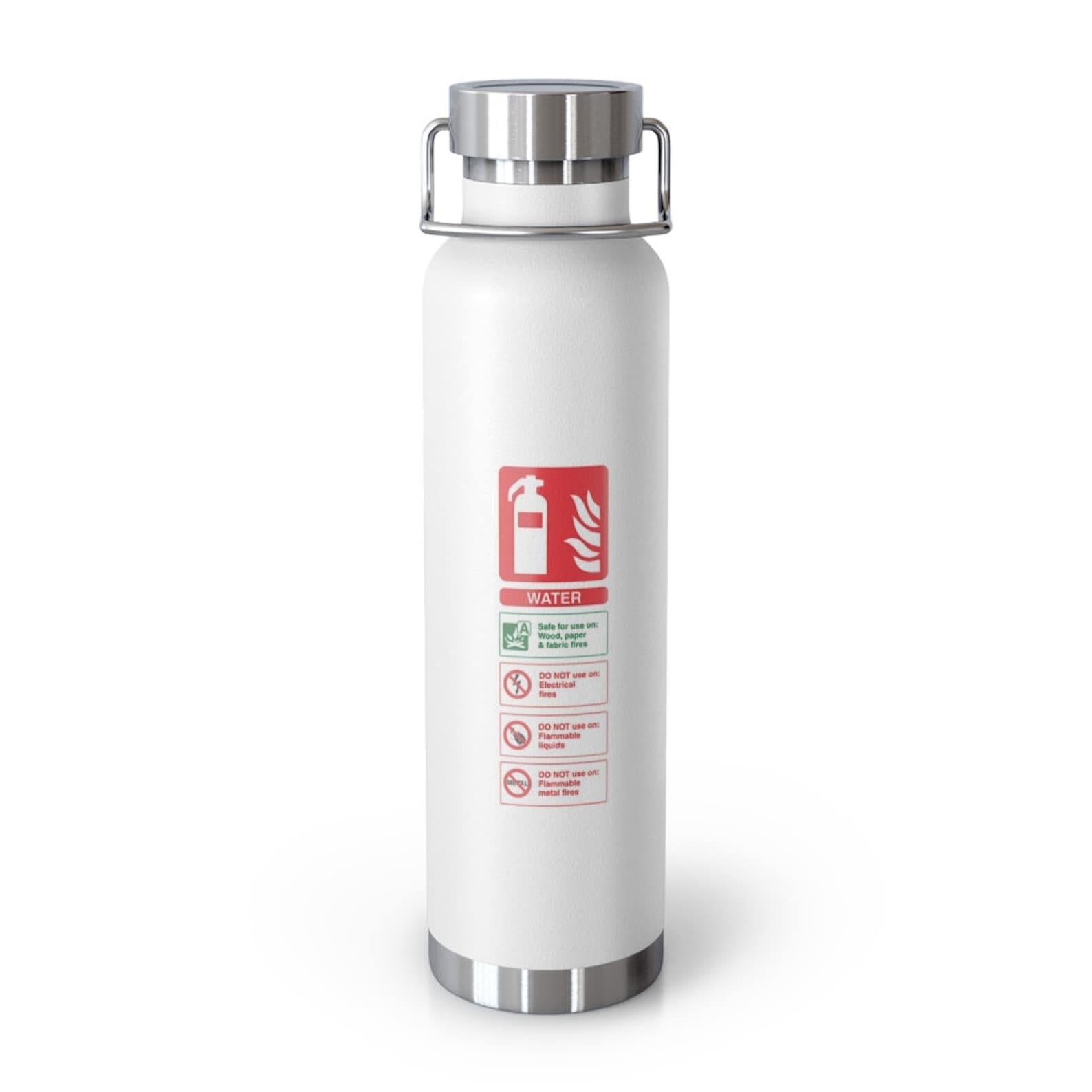 Fire Extinguisher 22oz Vacuum Insulated Bottle Drinkware Etsy