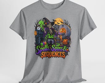 MRI Tech Halloween Shirt, Spells Spins & Sequences Radiology T-Shirt, MRI Technologist Gift