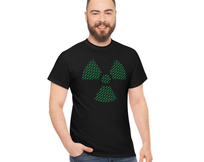 Nuc Med St. Patrick's Day Shamrock Radiation Symbol T-shirt