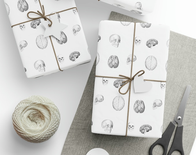Neuroscience Inspired Wrapping Paper, Rad Tech Gifts, X-Ray Tech, Radiology Life, Doctor Gift
