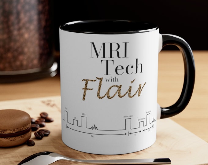 MRI Flair Sequence 11oz Leopard Print Coffee Mug