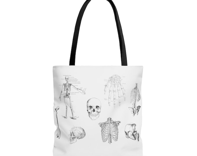 Human Skeleton Anatomy Tote Bag