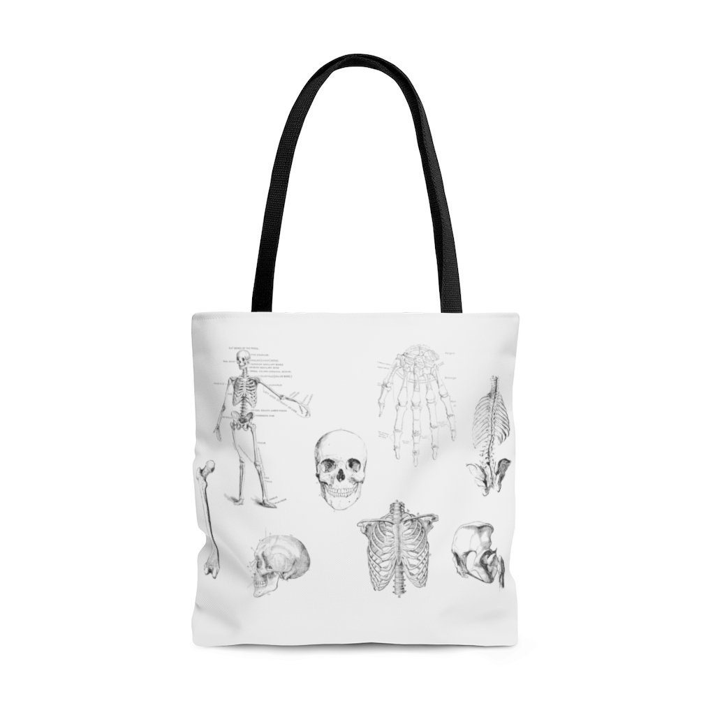 Human Skeleton Anatomy Tote Bag