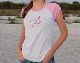 USA Shirt, American Eagle Raglan Tee, Patriotic Baseball Shirt, Made in America