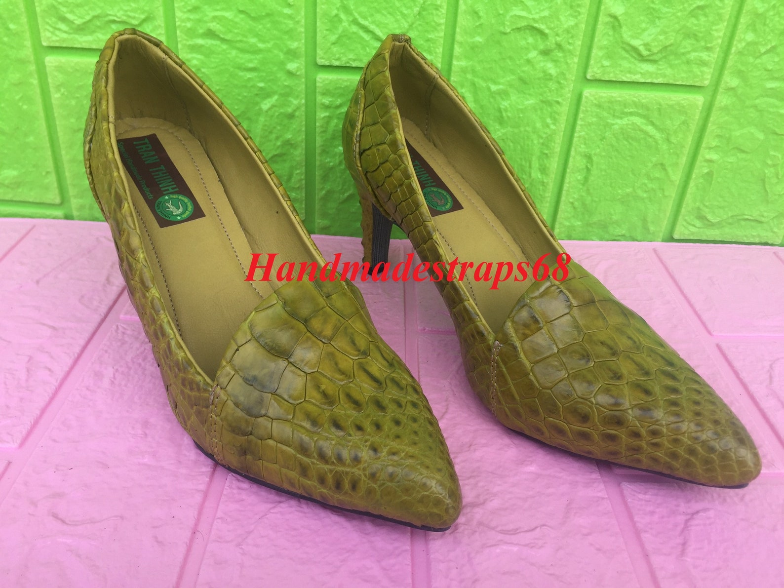 Premium genuine alligator leather Woman Shoes Woman Loafer Etsy