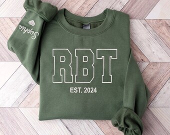 Embroidered RBT Sweatshirt, Registered Behavior Technician, ABA Therapist Sweater, Speech Therapy Crewneck, Applied Behavior Analysis Gift
