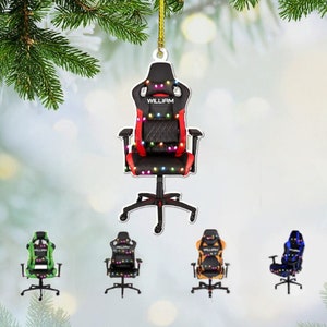 Gaming chair with custom name top