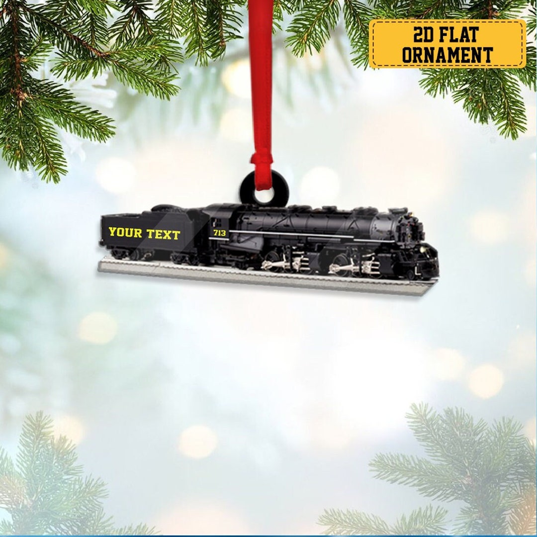 thumbnail image 2 of Customized Train Ornament | Custom Christmas Ornament | Custom 2 of 10