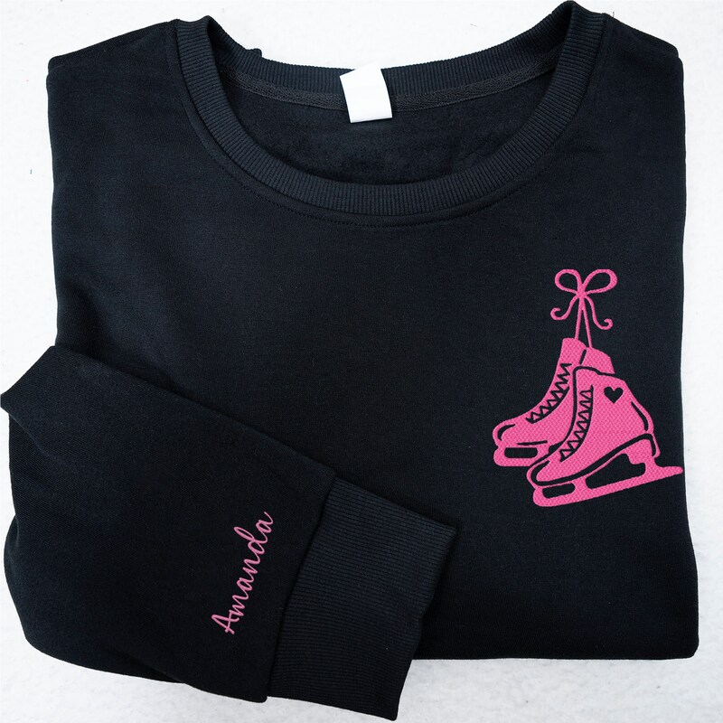 Ice Skate Print Sweater