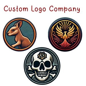 Custom Photo Embroidered Logo Patches, Made With Image Text Logo or ...