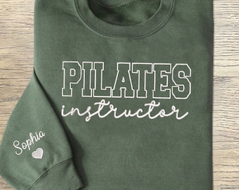 Embroidered Pilate Instructor Gifts, Funny Pilates T-shirt - Main Image
