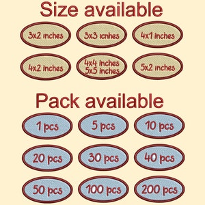 Custom Embroidered Logo Patches, Made With Your Image Text Logo or ...