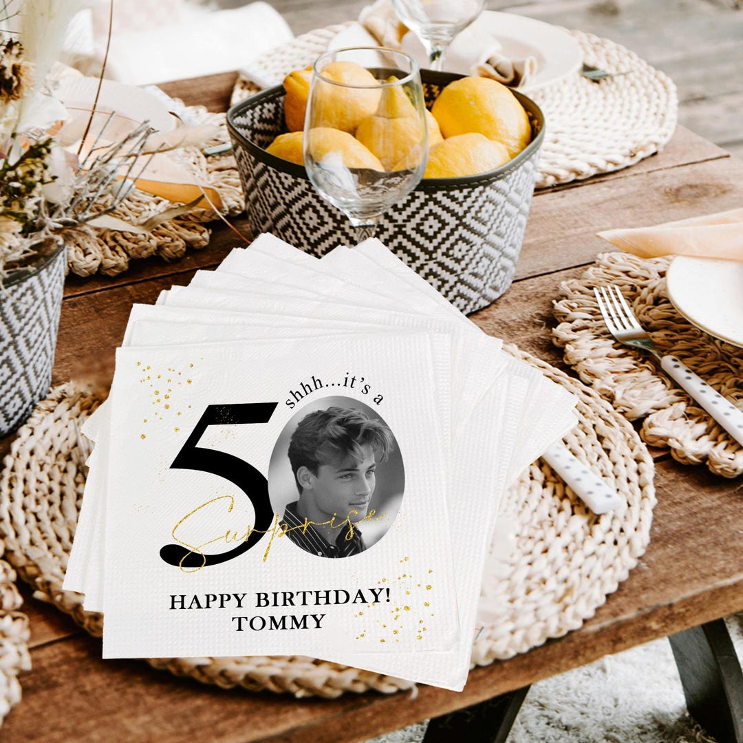 50th Birthday Napkins 13