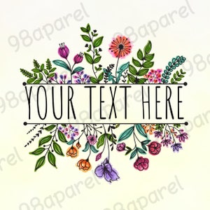 Wildflower Grandma Sublimation PNG, Floral Watercolor Designs Downloads, PNG For Mom Grandma Nanimi, Mother's Day PNG, Digital Design