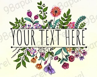 Wildflower Grandma Sublimation PNG, Floral Watercolor Designs Downloads, PNG For Mom Grandma Nanimi, Mother's Day PNG, Digital Design