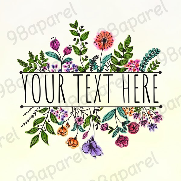 Wildflower Grandma Sublimation PNG, Floral Watercolor Designs Downloads, PNG For Mom Grandma Nanimi, Mother's Day PNG, Digital Design