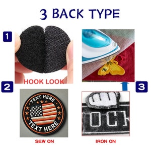 Custom Photo Embroidered Logo Patches, Made With Image Text Logo or ...