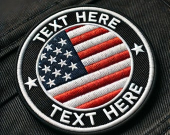Custom US Military Name Patch, Military Tag, Custom Hat Patches, Embroidered Text and Tactical Accessory for Clothing Hats Jackets Backpacks