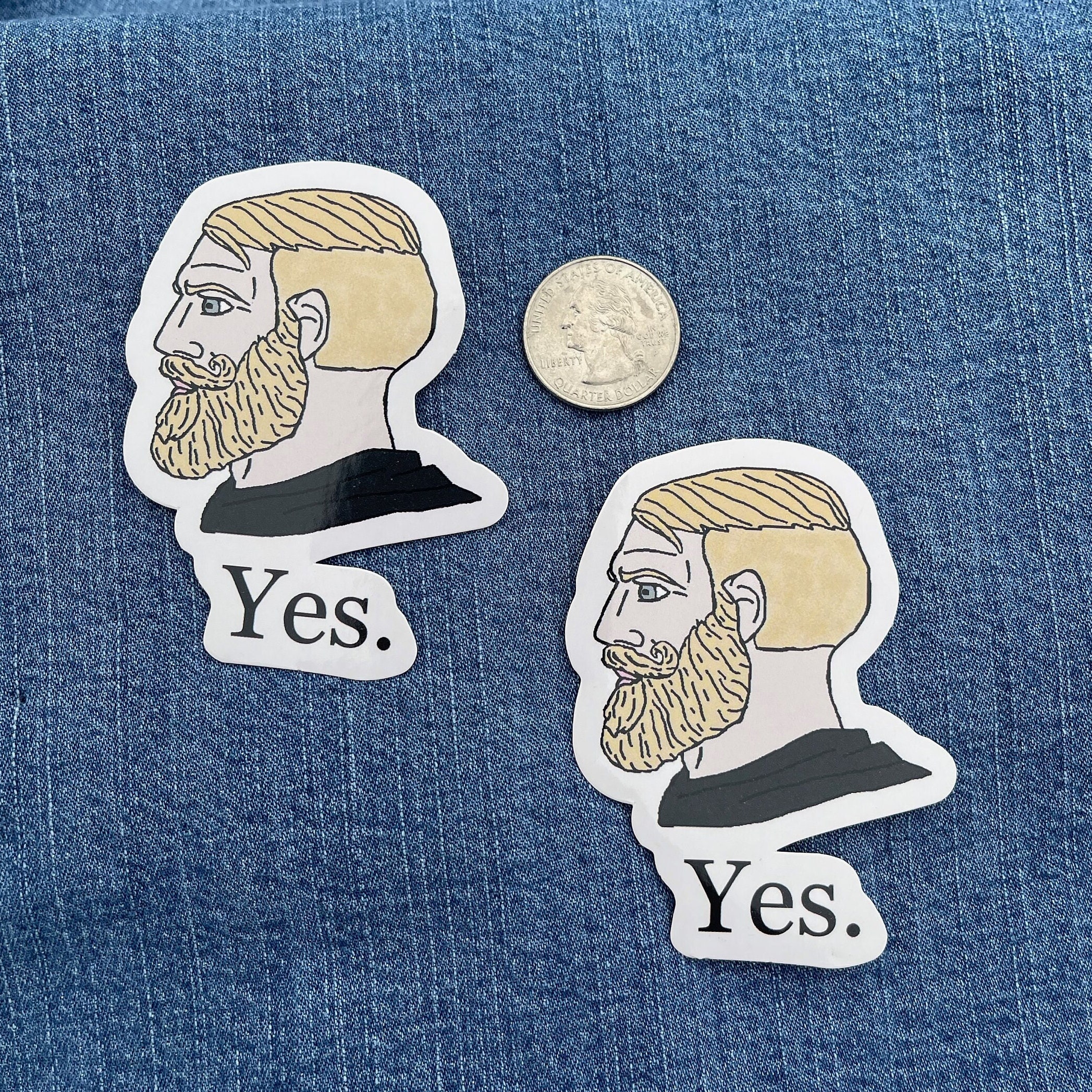 Yes Chad Meme Sticker by Constelación Femenina