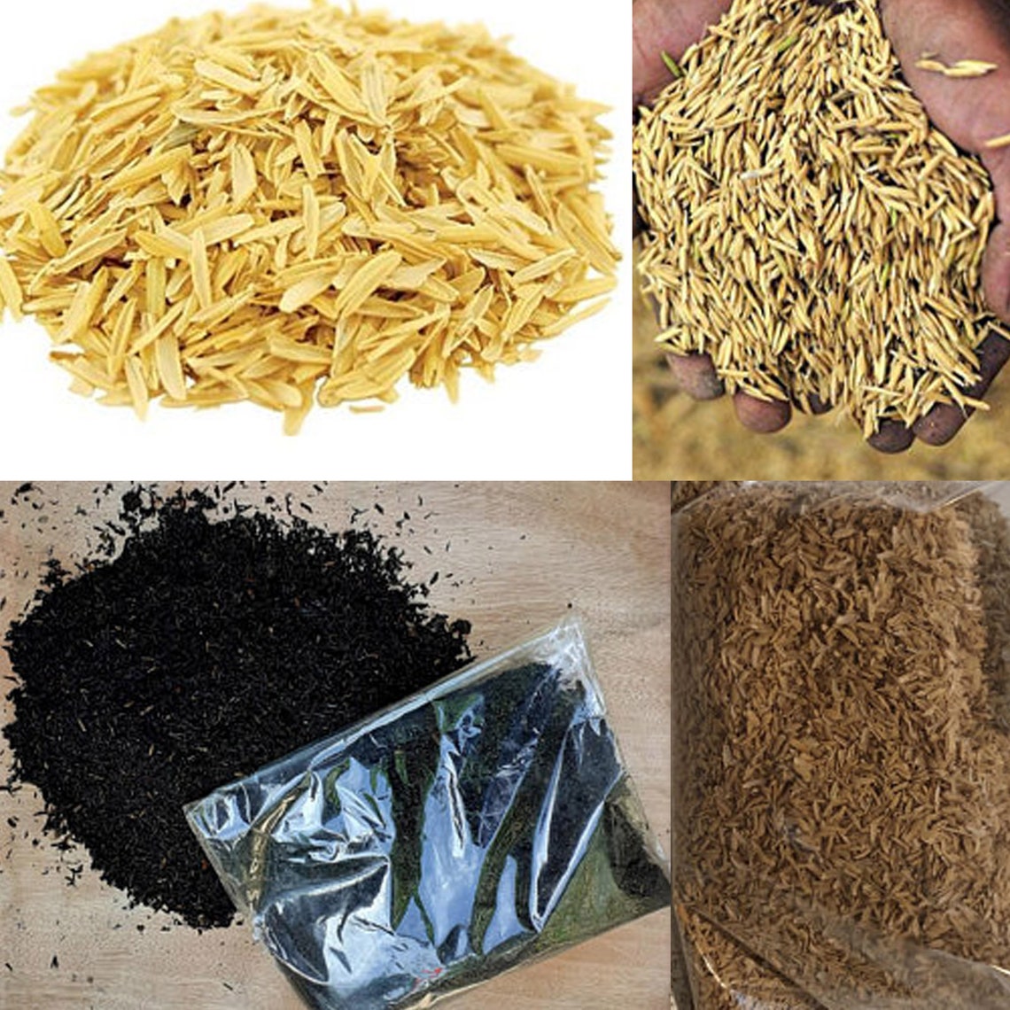 Burned Rice Husk and Ash 100% Organic Compost Fertilizer & | Etsy
