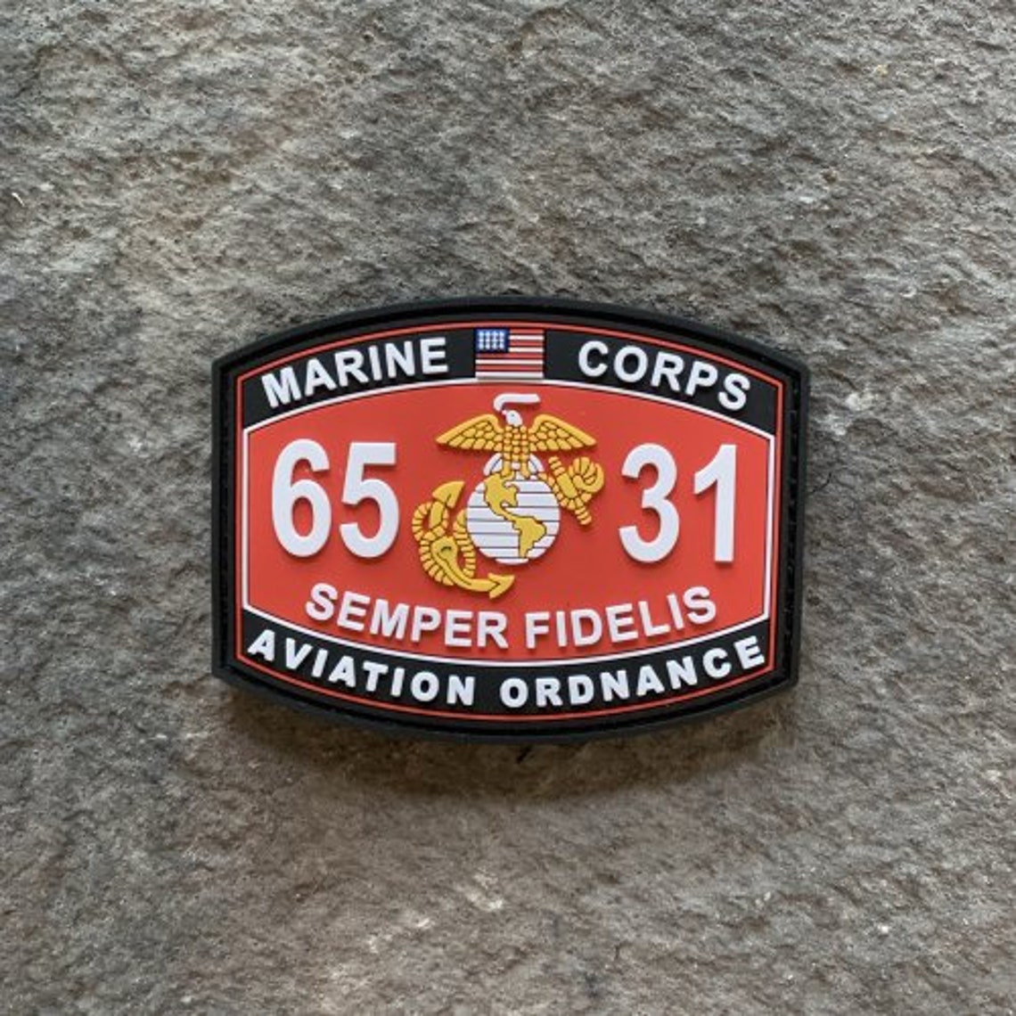 USMC 6531 Aviation Ordnance MOS PVC Semper Fidelis 3 X 2 Etsy