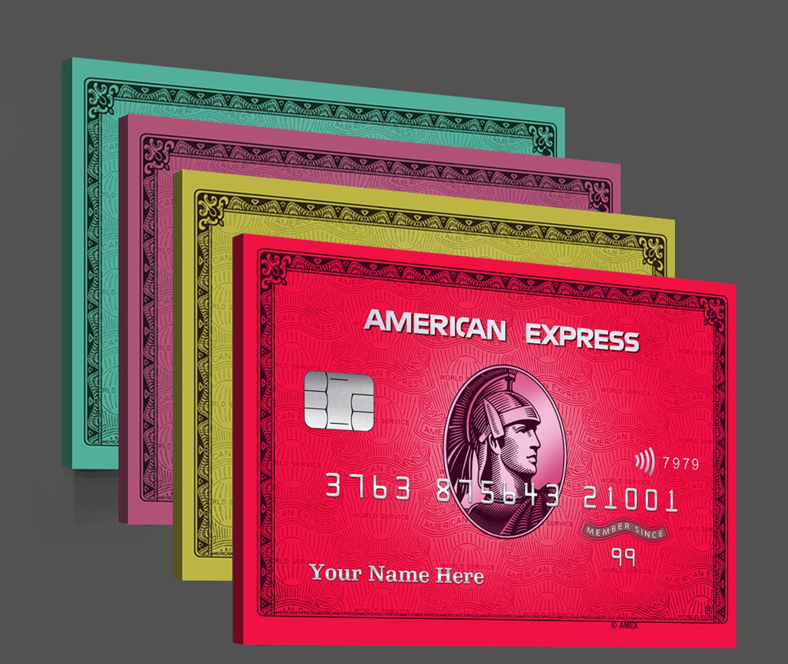 American Express 'Custom' Black Card Motivatie Canvas Etsy