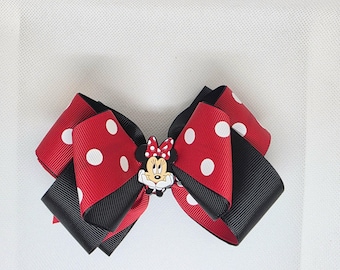 Disney Inspired  Bow | Minnie & Mickey Bows | Daisy Duck Bow | Handmade Boutique Hair Clip
