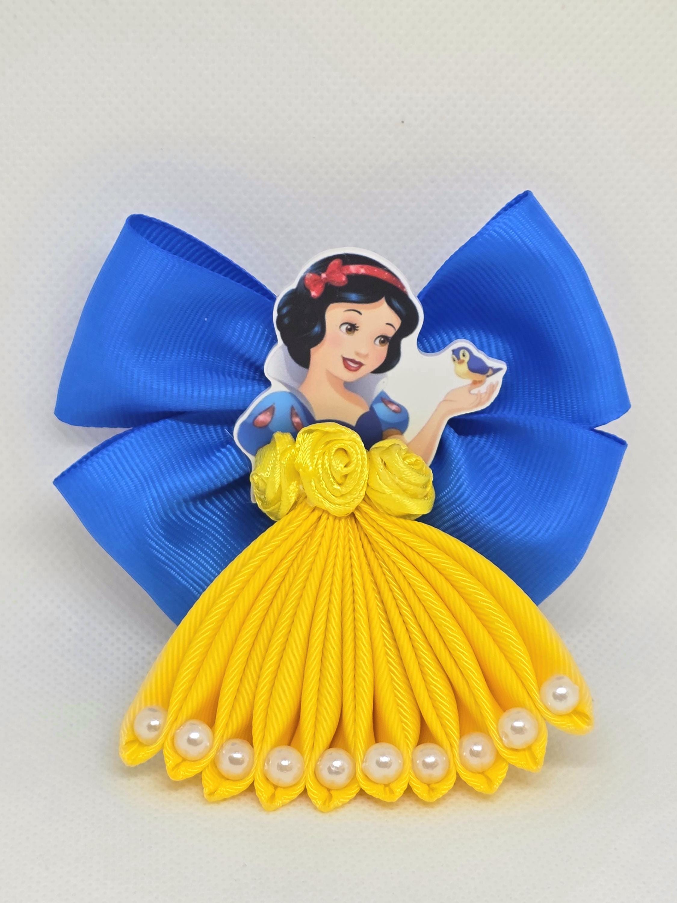 Handmade Princess Hair Bow Clip – Character Ribbon, Pearl Detail - Etsy