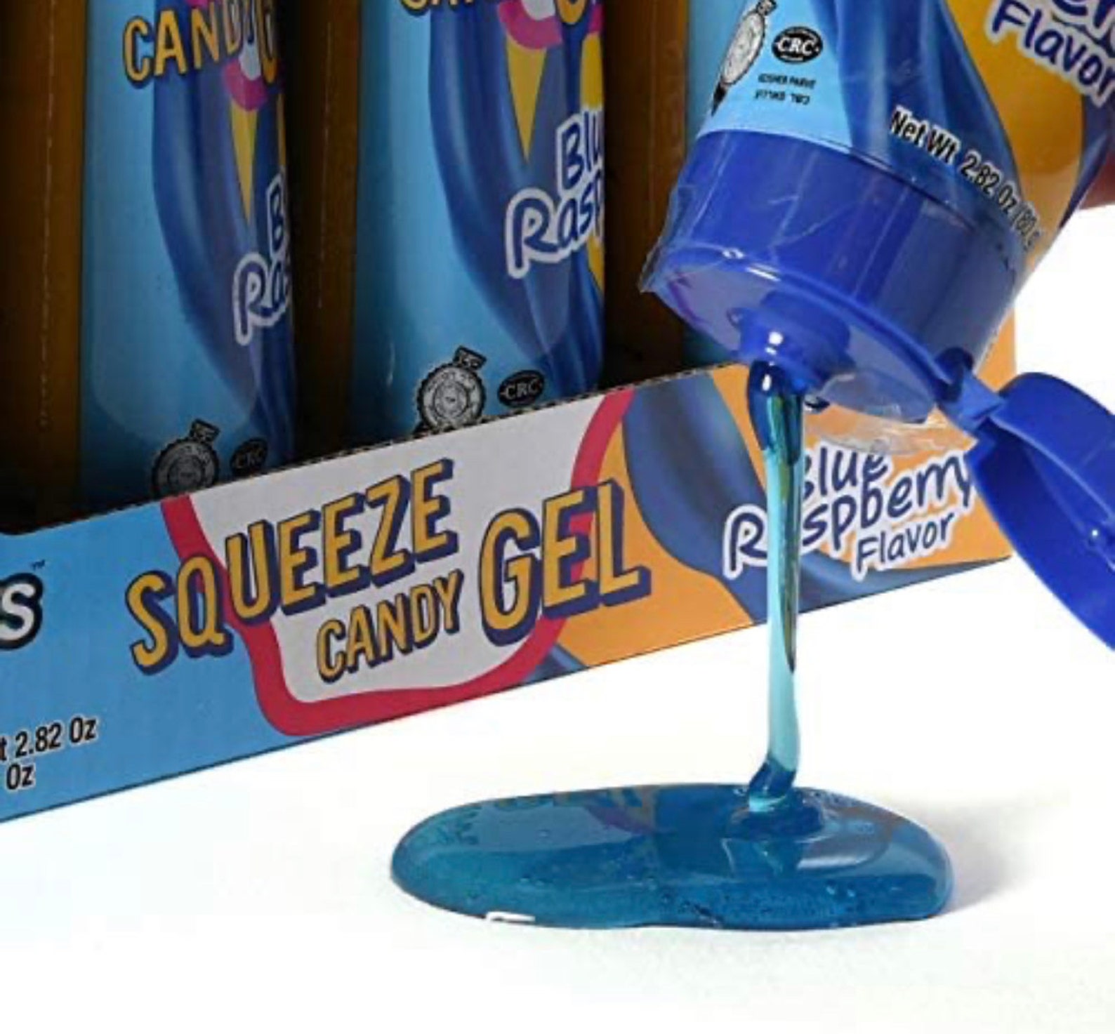 Zazers Sour Squeeze Candy Gel Blue Raspberry Flavor Etsy