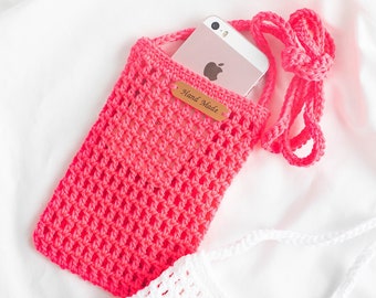 DIY crochet bag pattern - Olio Cell Phone Crossbody Bag, cross mini mobile bag, easy pattern beginner, simple, daily bag