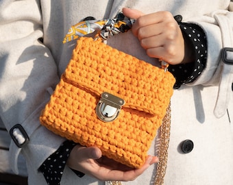 DIY crochet bag pattern - Renaissance Mini Purse downloadable pattern, luxury handmade crochet bag pattern, PDF crochet pattern