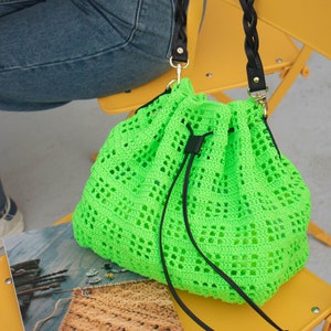 DIY Crochet Bag Pattern Olio Summer Big Bag With String - Etsy