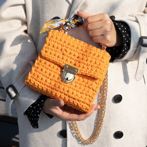 DIY crochet bag pattern - Renaissance Mini Purse downloadable pattern, luxury handmade crochet bag pattern, PDF crochet pattern