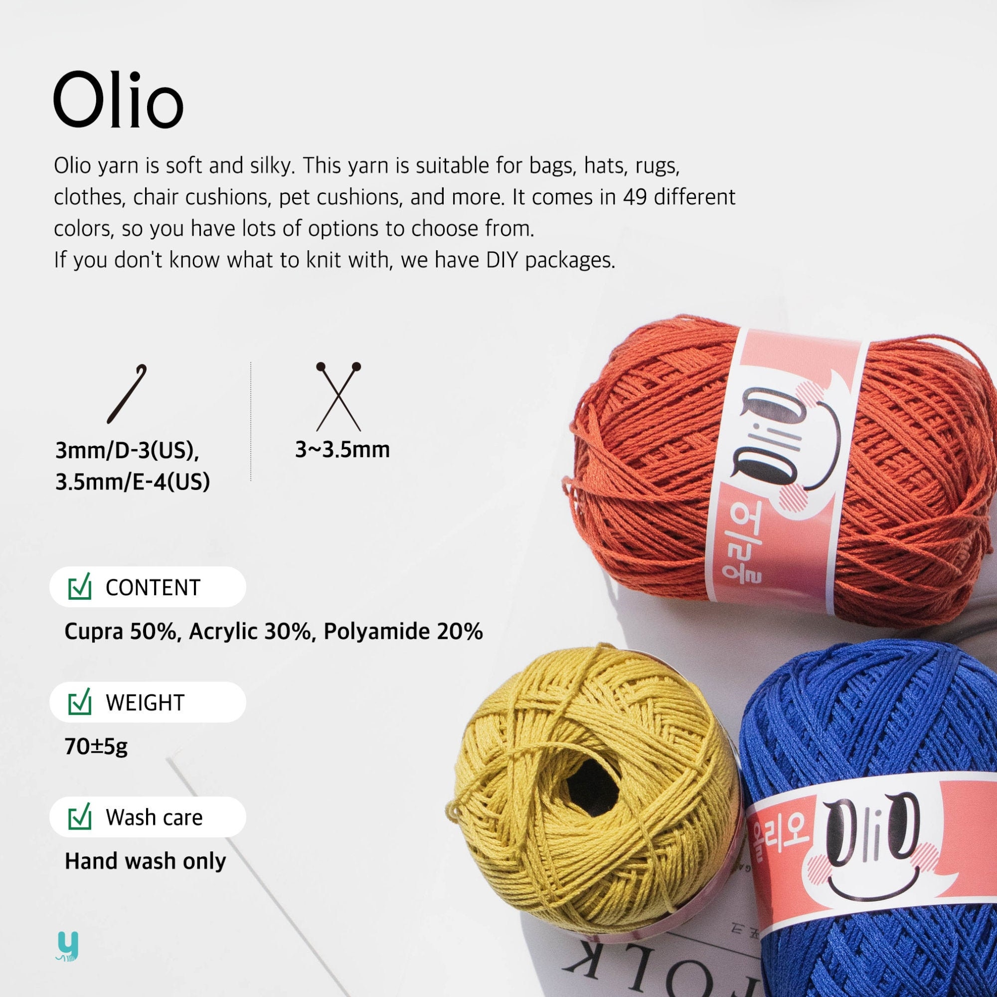 Olio Yarn: Crochet, Knitting and More, Acrylic Yarn Perfect for