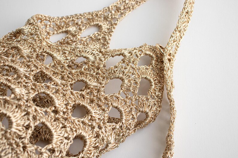 DIY Crochet Bag Pattern - Metallic Play Code Olive Bag Downloadable ...