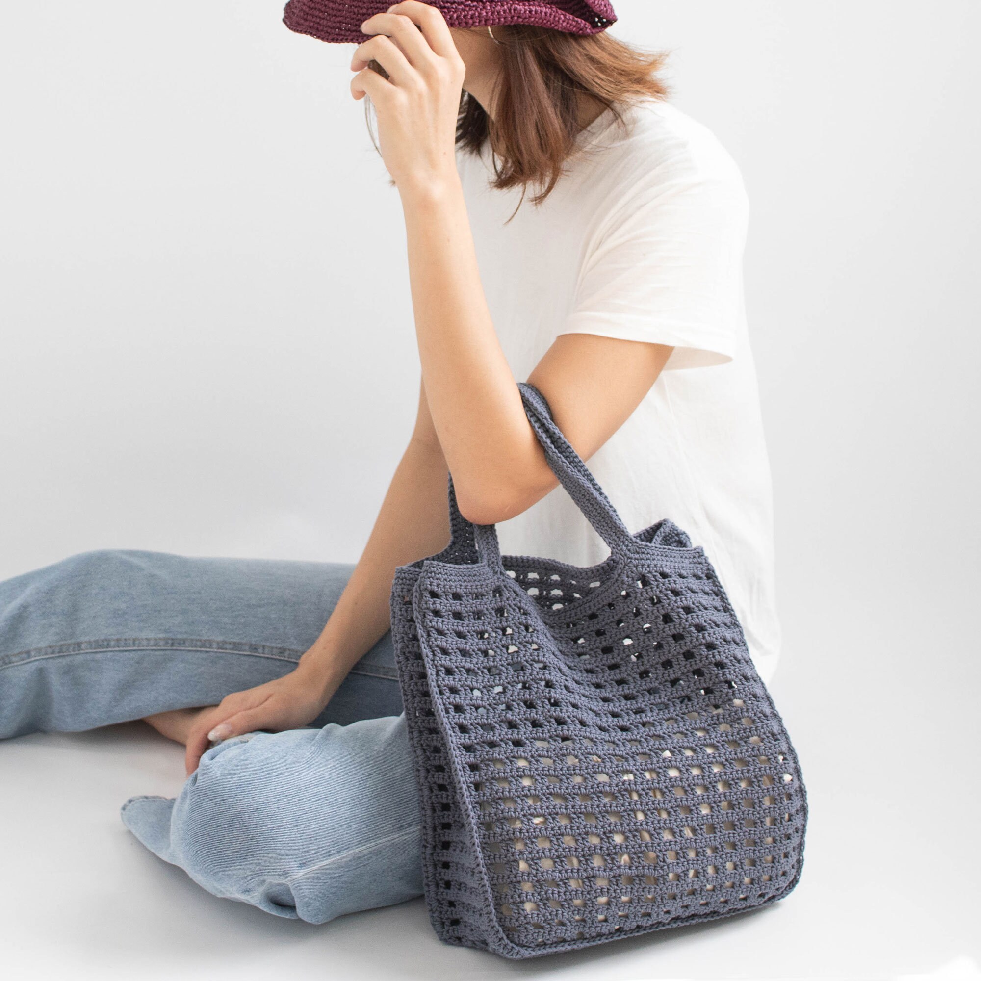 DIY Crochet Bag Pattern Bongbong Net Bag Downloadable | Etsy UK