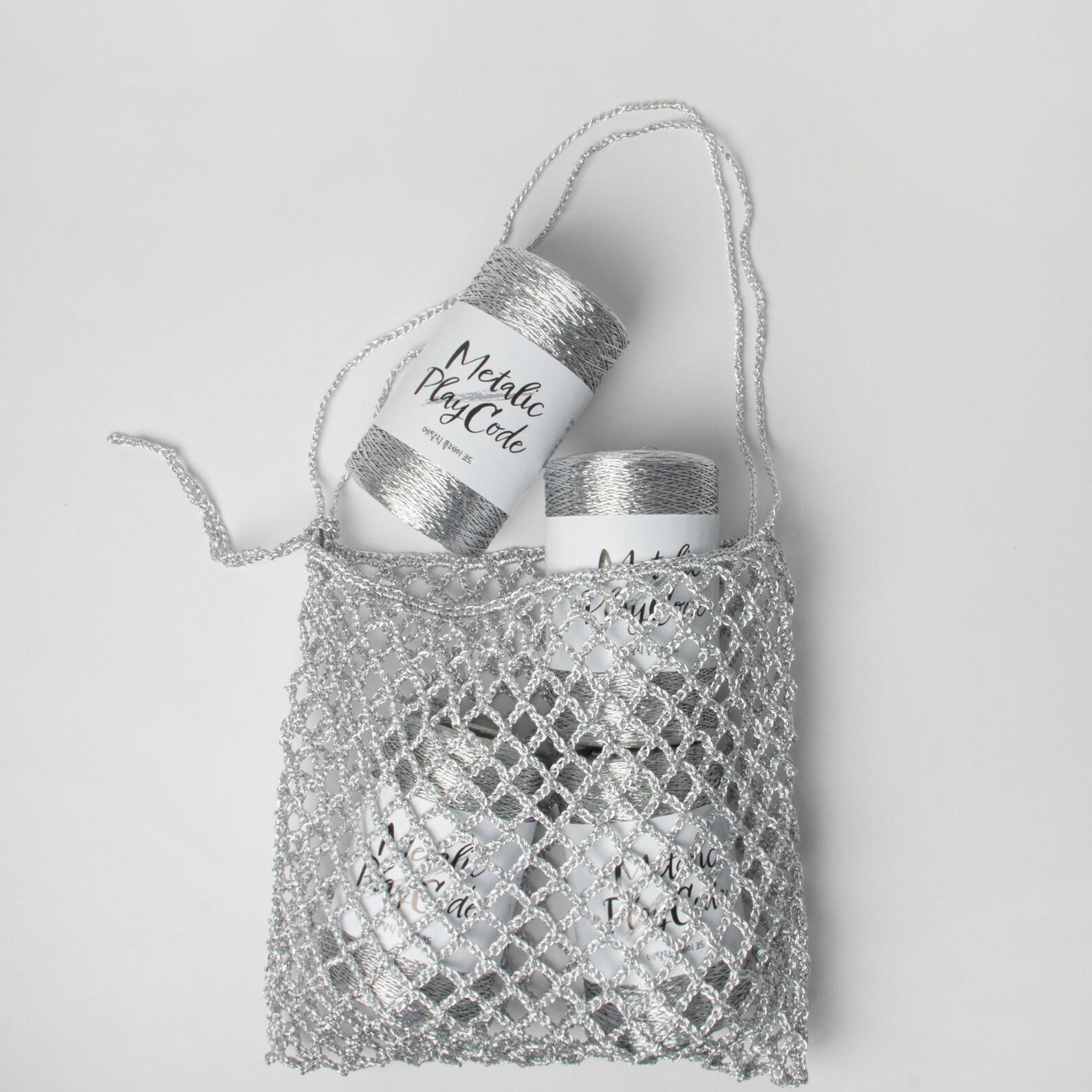 For Beginners Too! DIY Crochet Bag PATTERN Only - Metallic Play Code ...