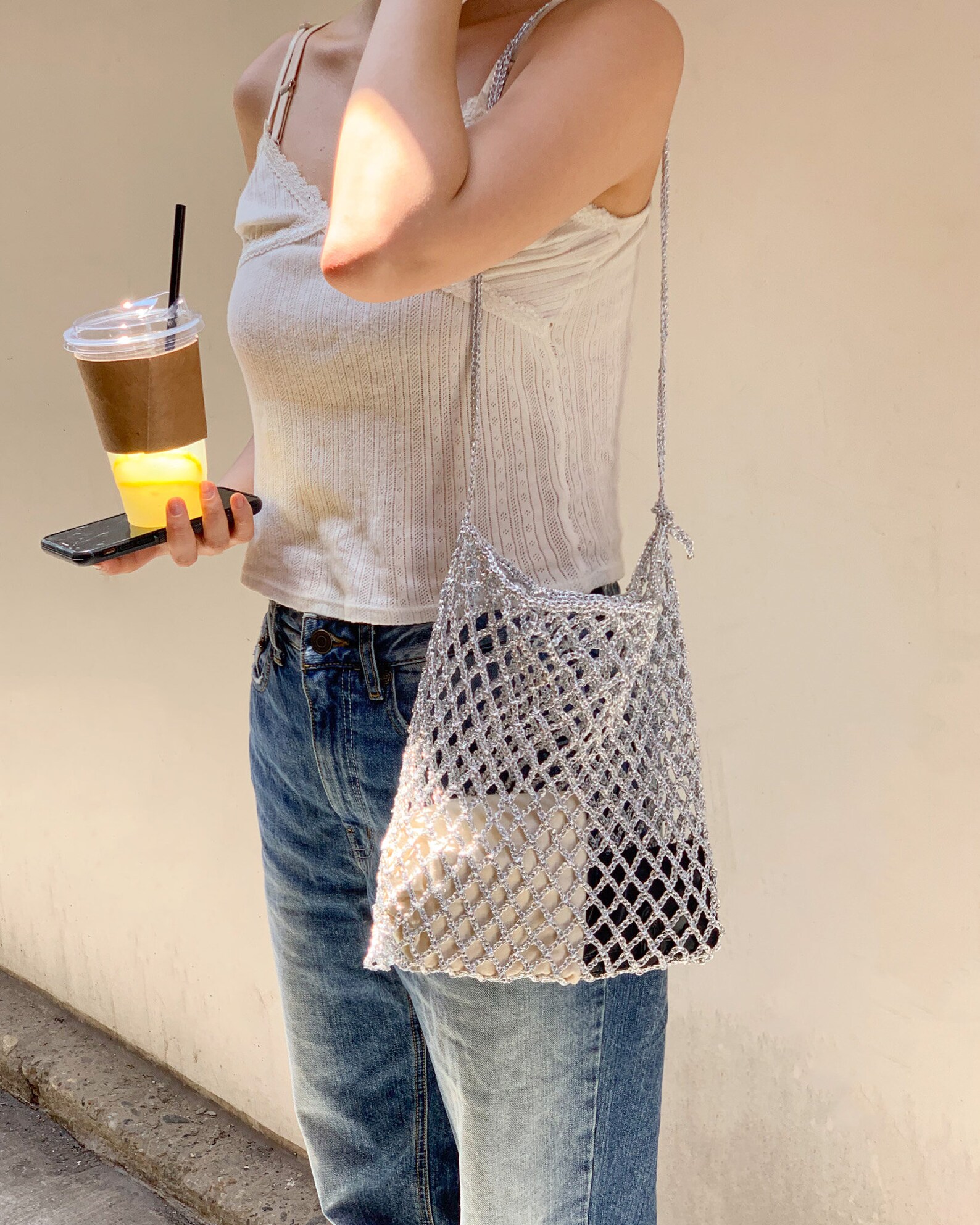 For Beginners Too! DIY Crochet Bag PATTERN Only - Metallic Play Code ...