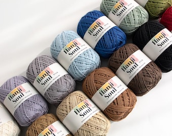 Traditional Korean Paper Crochet Yarn [Hanji Soul (50g)] Hanji, Cotton DIY Yarn for Knitters to make Blanket Clothing and Bag