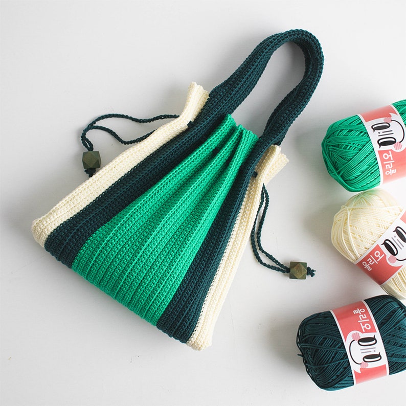 DIY crochet bag pattern - Olio Pleated Bag downloadable pattern only, crochet bag, special design, daily bag, gift, unique design image 9
